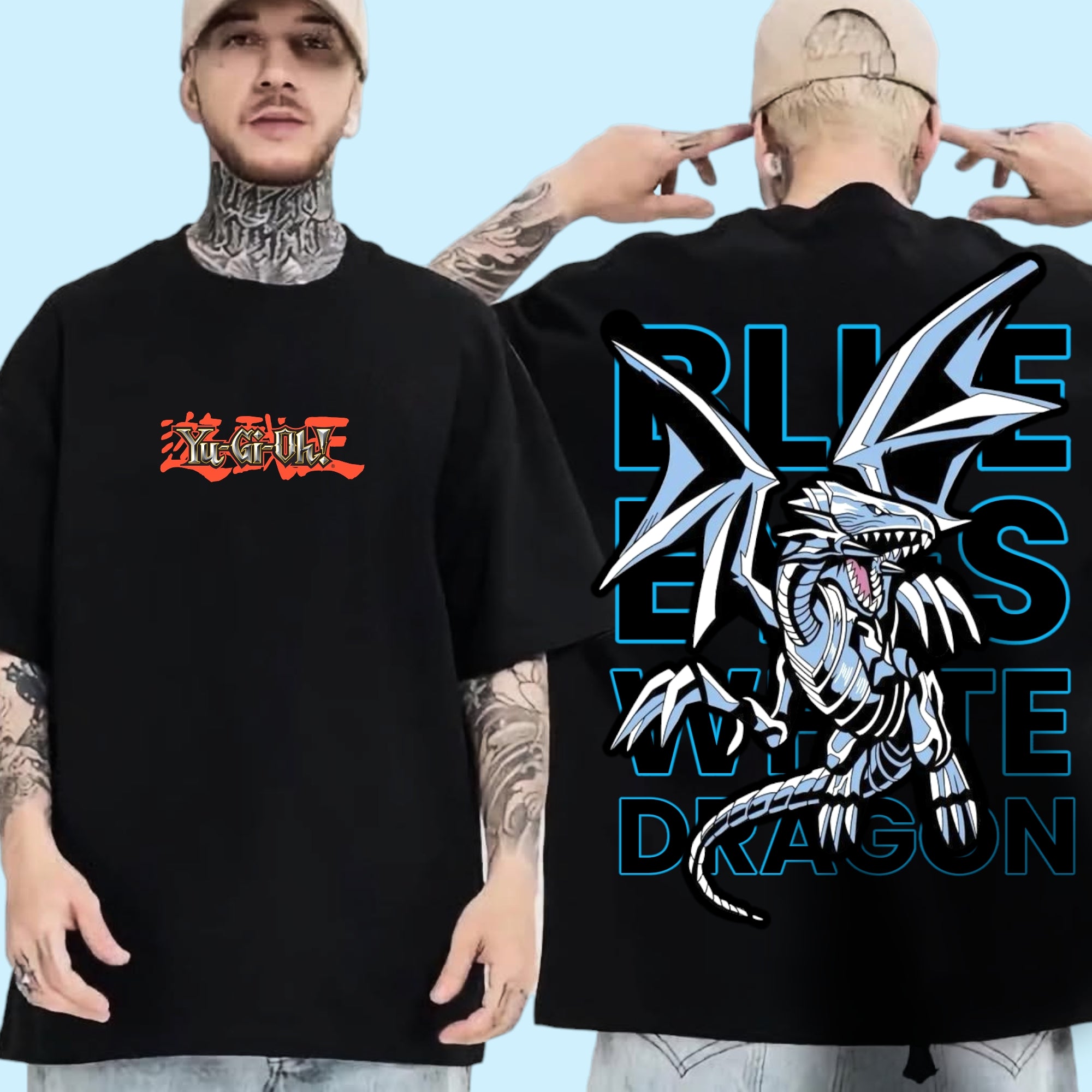 T-shirt Oversize Blue Eyes White Dragon – WINKEL